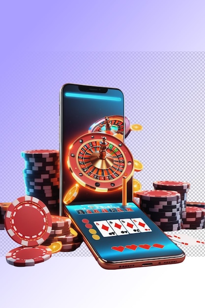 PSD slot machine psd casino roulette che cadono fiches di poker e carte da gioco