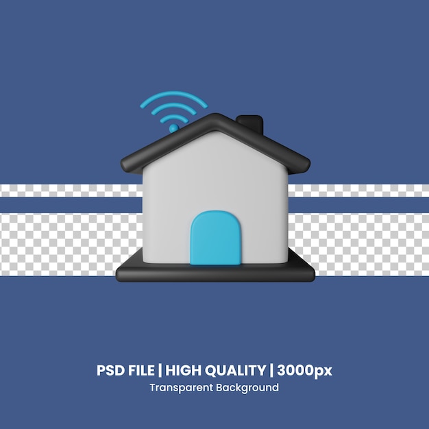 PSD Smart Control 3D Icon Illustration