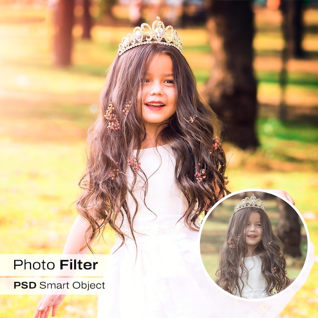 PSD smart object foto filter luts vooraf ingestelde sjabloon