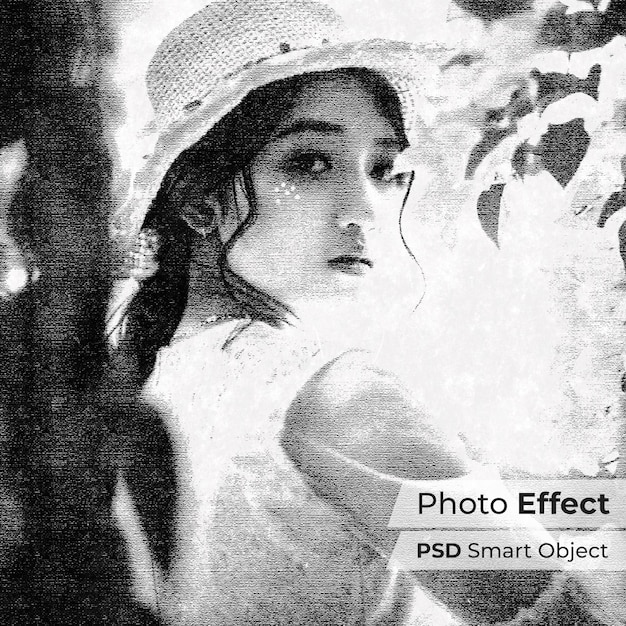 PSD psd smart object photo effect template