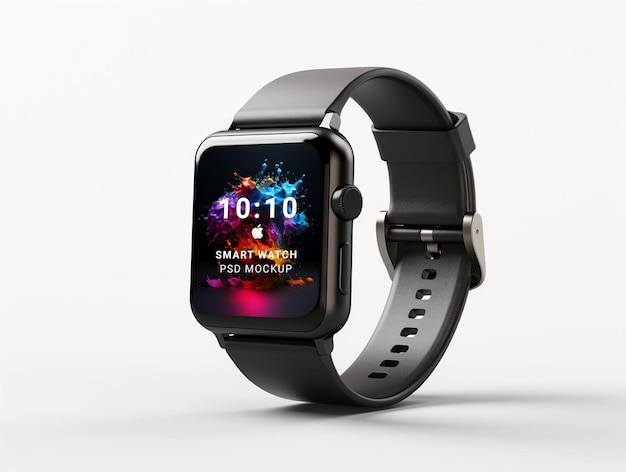 Psd smart watch mockup white background