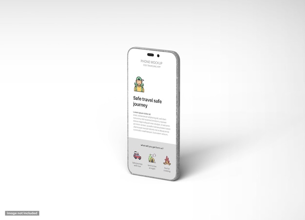 Psd smartphone scherm mockup