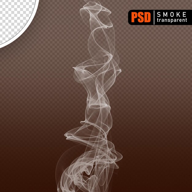 PSD psd smoke collection of 3d render on transparent background