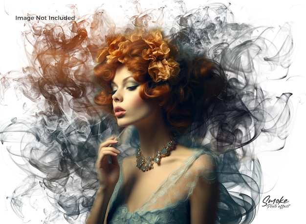 PSD psd smoke dispersion photo effect template