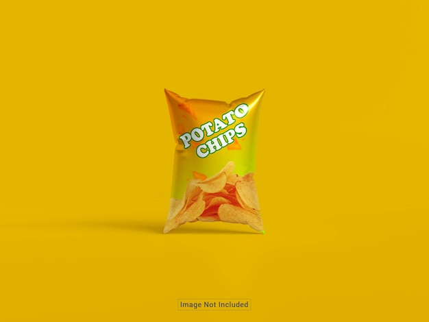 PSD psd snackzakje plastic zak mockup psd