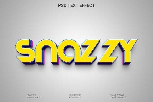 PSD psd snazzy 3d 텍스트 스타일 효과