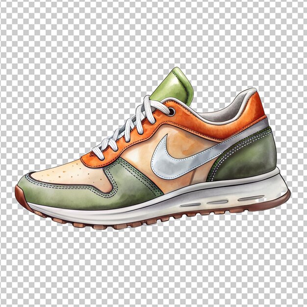 PSD psd of a sneakers shoes on transparent background