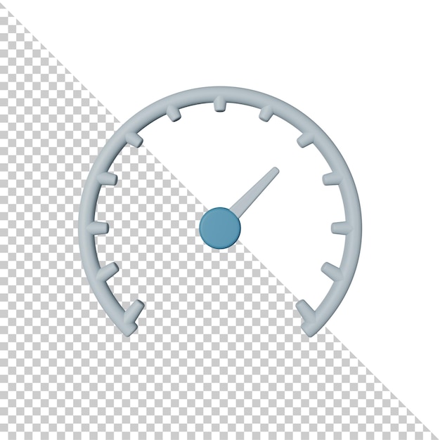 PSD Snelheid 3D Pictogram Illustratie