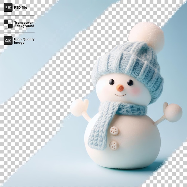 PSD psd snowman on transparent background