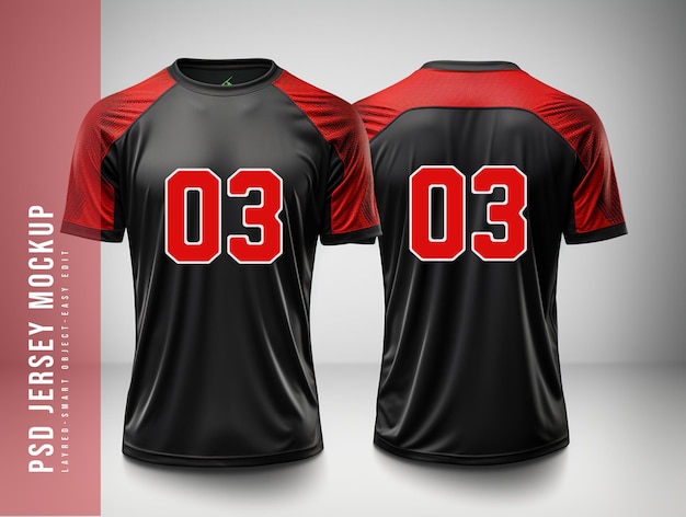 PSD psd soccer jersey mockup