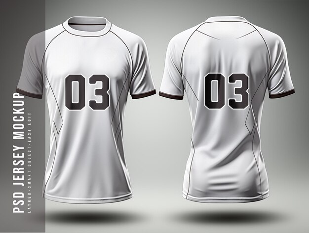 PSD psd soccer jersey mockup