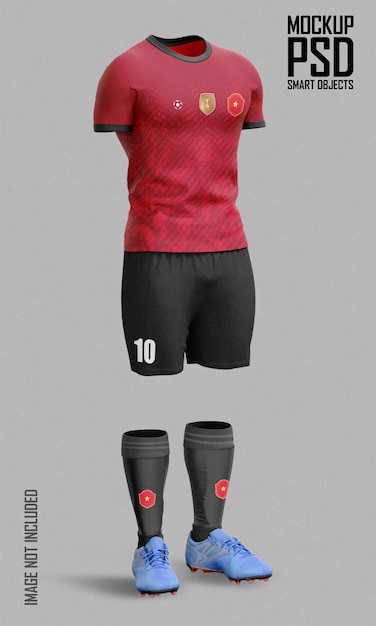 PSD mockup del kit da calcio psd mockup del kit da calcio psd