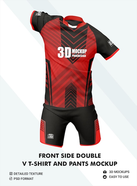 PSD psd soccer kit mockup