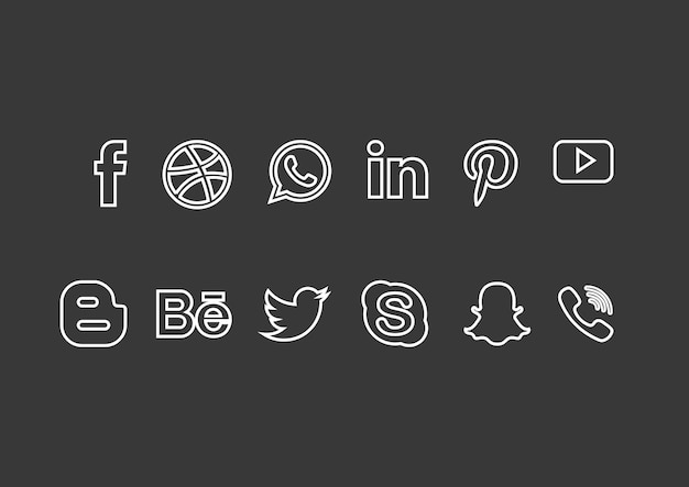 psd social media 3d icons pack