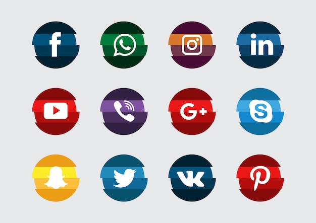 Psd social media 3d icons pack