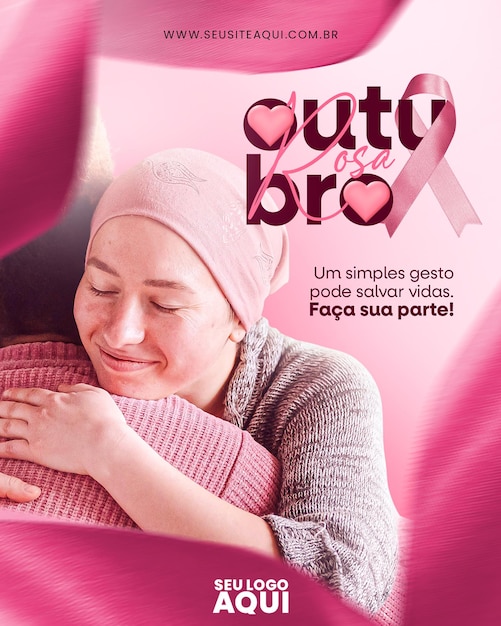 PSD psd social media feed breast cancer take care pink october