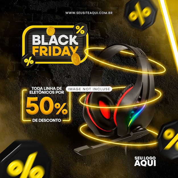 PSD psd social media feed instagram black friday