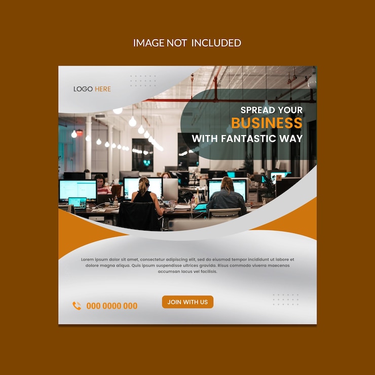 PSD psd social media flyer for an online marketing agency