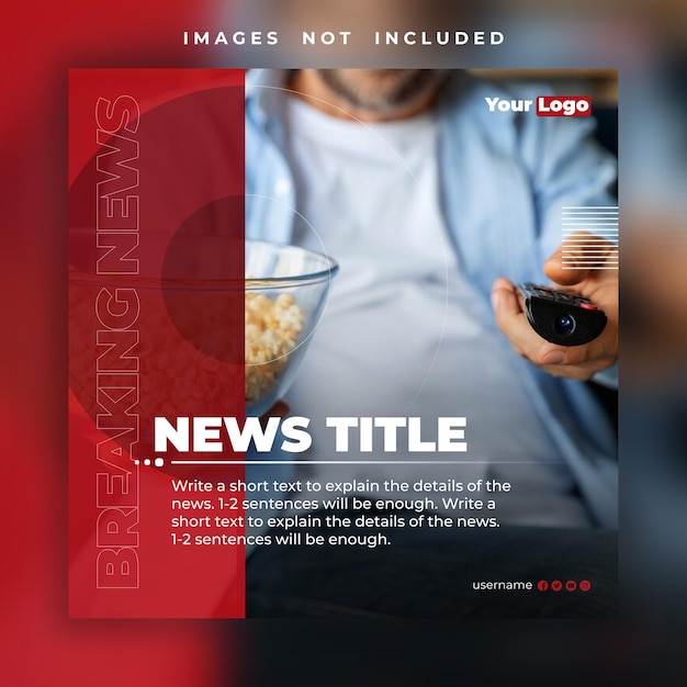 PSD psd social media news sharing template