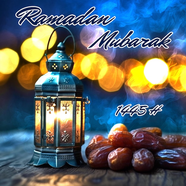 Psd social media post ramadan mubarak