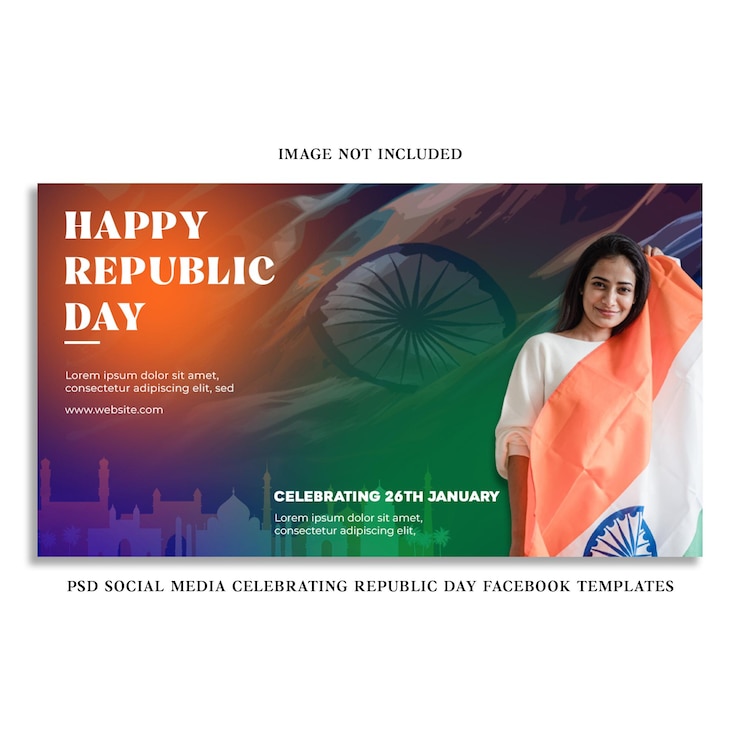 PSD psd social media republic day celebration facebook templates