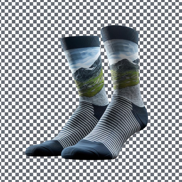 Psd socks isolated on transparent background