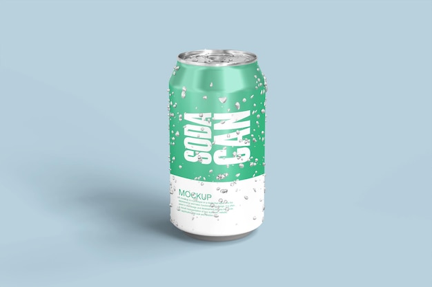 PSD psd soda can mockup