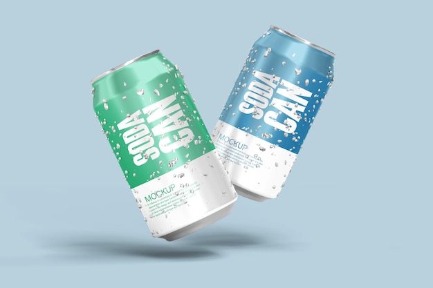 PSD psd soda can mockup