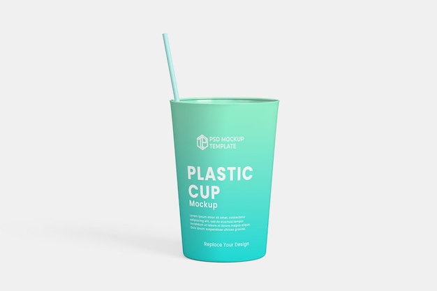 Psd soda cup mockup