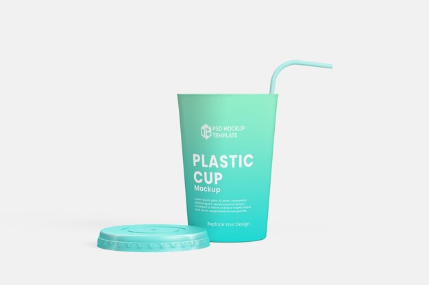 Psd soda cup mockup