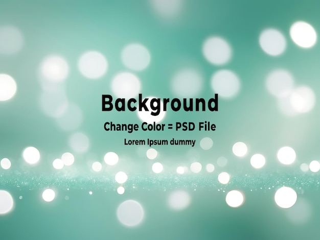 PSD Soft abstract blue background with bokeh light pattern texture design and copy space AI