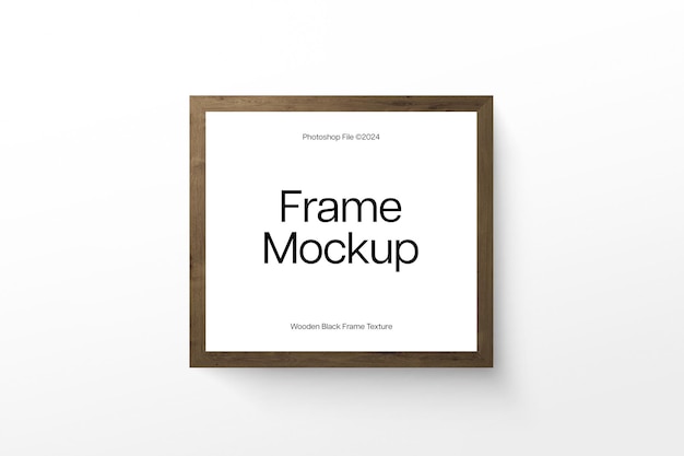 PSD psd soft brown photo frame mockup design