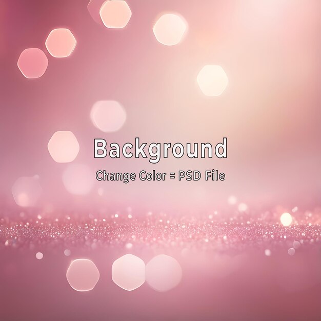 PSD Soft Pink Abstract Background with Light Bokeh Texture and Modern Art Pattern Design