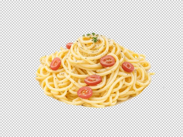 Psd spaghetti bolognese png su uno sfondo trasparente