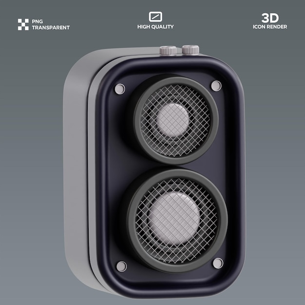 psd speaker 3d illustration