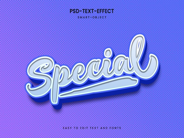 Psd special 3d text effect