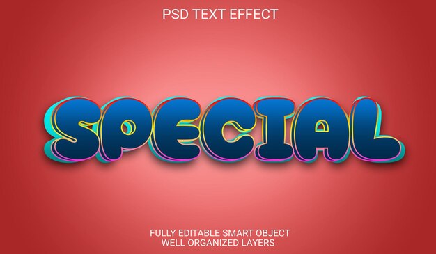 PSD special offer text effect