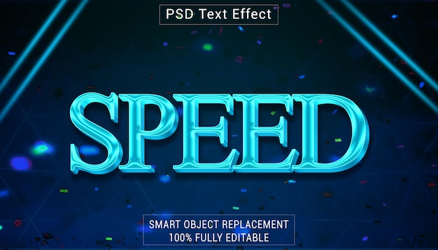 PSD psd speed 로고 텍스트 스타일 효과