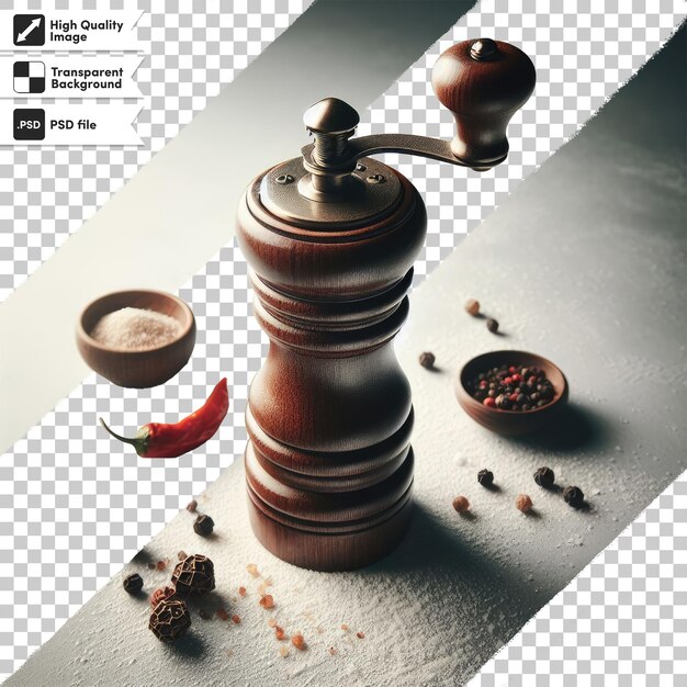 PSD psd spice mill on transparent background