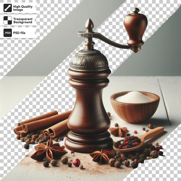 PSD psd spice mill on transparent background