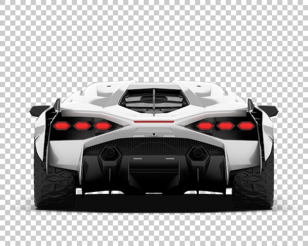 Psd auto sportiva mock up isolata su sfondo trasparente illustrazione di rendering 3d