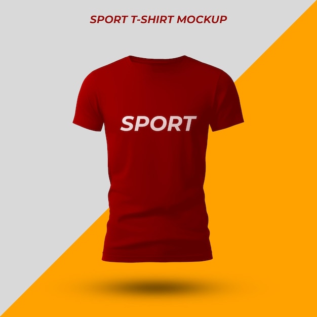 Psd sport tshirt mockup