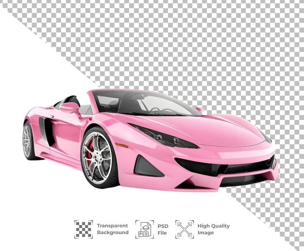 PSD psd sportcar isolated on transparent background