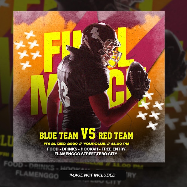 PSD sports event flyer template