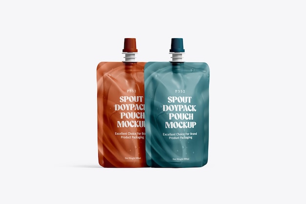 Мокет упаковки psd spout pouch