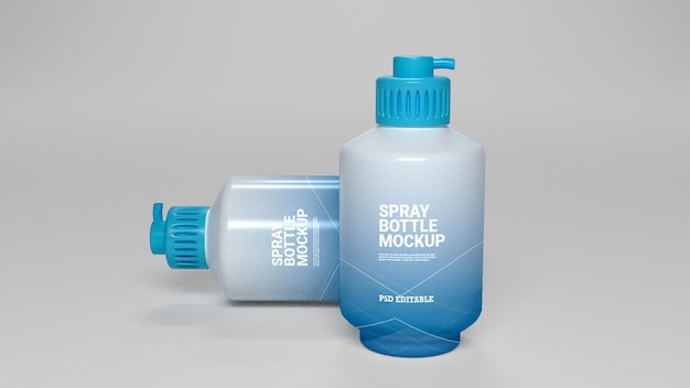 Mockup di flacone spray psd