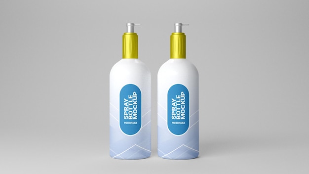 Psd spray bottle mockup