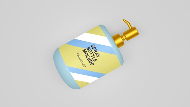 Psd spray bottle mockup