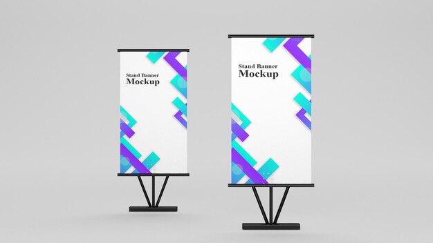 PSD psd stand banner mockup