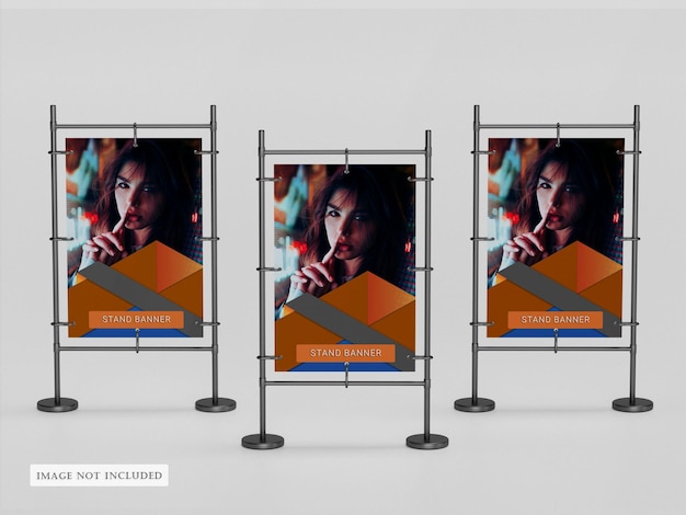 Psd stand banner mockup